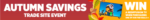 Autumn Savings Tradesite event banner