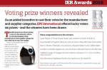 IER Awards ANNOUNCEMENT