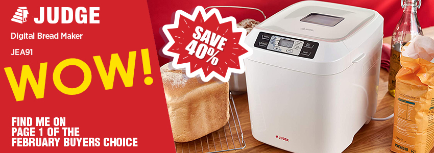 Save 40% on the Judge Digital Bread Maker