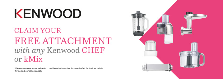 The Kenwood Chef FREE Attachment Promotion