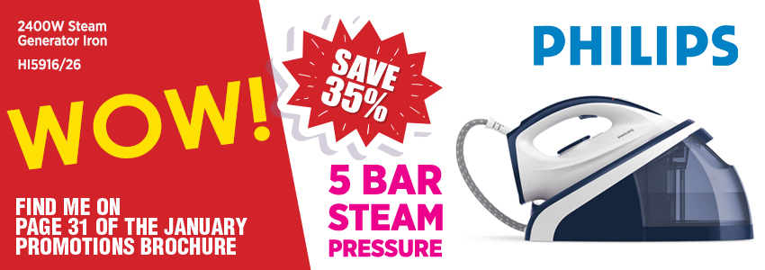 Save 35% on this Philips Steam Generator Iron
